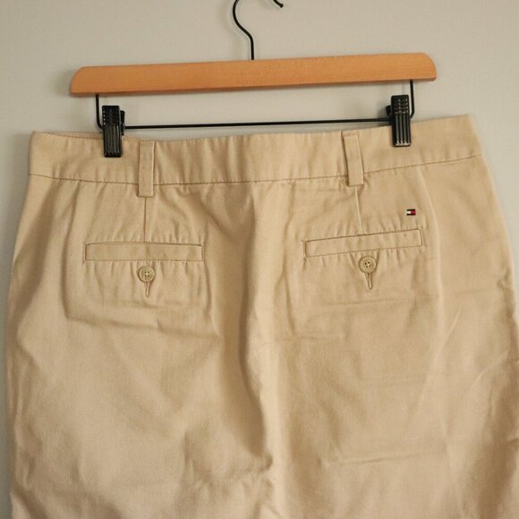 Tommy Hilfiger Women's Tan 10 Casual Pocket Mini Skirt - Picture 6 of 12